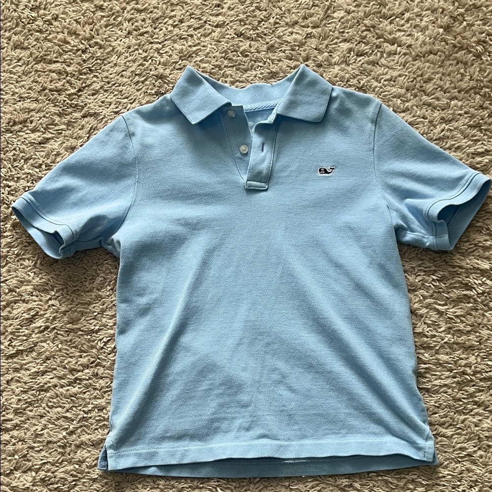 Vineyard Vines Kids Light Blue Polo Shirt